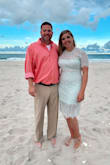 The dress was beautiful. It did twist as I wore it with spanx so I had to straighten it often. Other than that it was beautiful for a beach wedding. - Kelly A.