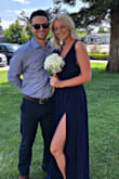Wore this dress for a wedding I was in and it was perfect! Perfect fit, a little harder to wear with 34DD and no bra, I should've got some bra tape before hand but overall amazing dress. I felt really elegant in it and I would absolutely recommend it! - Dorthy R.