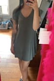 The sleeves are a little tight but other than that this dress fits perfectly. It's also a great length. It falls a couple inches above my knees and is a little longer in the back. I love it and I want one in every color! - Amanda H.