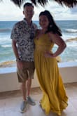 I purchased this dress for a friends wedding in Mexico & it was just as beautiful in person as the photo!! I received so many compliments. I'm 5'2", so I have to wear 3"- 4" heels or wedges. Worth every penny! - Shelbi P.