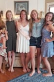 This dress is a great material, thick enough to hide my dark underwear! It was very comfortable and super cute! I did have to iron it before wearing it, just a heads up, not an issue. - Megan K.