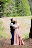I wore this for my engagement photos and holy smokes it was so beautiful. It is a little long but I wanted that look anyways. I was wearing heels and it was still a bit long. Now I'll get it hemmed and wear it as a wedding guest dress. - Haley C.