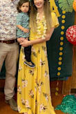 This dress is beyond gorgeous! Everything about it is feminine and girly, flowy and fitted in the right places. I wore this to a Hawaiian theme graduation for my 5 year old and it was perfect. I've also worn it again for date night with my hubby. It is really pretty but its a tad long if you plan on wearing flats. It's perfect for me with flats, just the exact right length that I like maxi's to hit but I'm pretty tall 5'8 so anyone shorter than that will most likely need to alter or wear some heels. - Anna H.