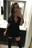 I love this body suit it fits great! It's made of swim suit-like material which is a little odd but it makes it so it's stretchy and comfortable. I've had many compliments on this piece! - Alexis S.