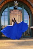 We ordered two dresses on Sunday with delivery by Tuesday because senior pictures were the following day. This dress fit absolutely perfect and the color was amazing!! She was beyond happy!! - Katrina F.