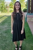 I picked this dress to wear to a formal wedding and thought it was great! The fit was a little loose and I could have used a safety pin to take in an inch on the sides. I had to adjust the straps to the tightest it could go. Other than that, I thought it was comfortable and can wear it for future occasions. - Andrea E.