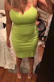 I wanted to add some color and fun to my night-out-party dresses, and this green sure did the trick! This fits great! And the fabric is thick too!!! Looks great on tan skin! - Stephanie G.
