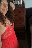 The dress is exactly like the description... Very elegant and not too heavy... The material was perfect! Absolutely recommend this! - Jenifer J.