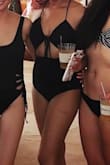 It's a really nice swimsuit. I wish I sized down. It would look really good for women with a fuller chest. - Nimisha K.