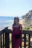 The dress is flattering for many body types which is really nice. Soooo comfortable and a nice length. I got a lot of compliments on it. 

I was kind of taken aback how after one wear, there were many lint balls that formed. I would wear and wash  this dress carefully. - Natalia Z.