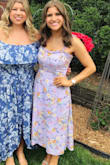 I wore this for an outdoor wedding. It fit great! My only semi-issue was the tie in back made the top a little loose on me but otherwise, good color and material. - Christina S.