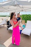 Wore this on my first beach vacation post-baby and it was so flattering and got so many compliments while wearing it! Love the pop of color so tired of the plain old black and white and this was PERFECT! - Sarah P.