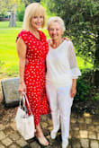 This is a fabulous dress to wear to almost any occasion, I choose daytime. A little snug in the bust area, otherwise has a very nice flow to it. Feminine & very comfortable! - Janine D.