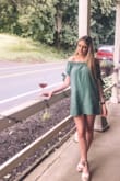 I bought this dress for my friends engagement party and it was perfect! I absolutely loved the dress and the color but the only thing that bothered me that it was just tad but to short. I had to wear those tight short workout shorts, so that my butt wouldn't show when I went to pick something up from the ground. Other than that it fit great! - Danielle V.
