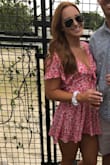 I love this romper. It's nice and flowy and works well for girls that don't have a big bust. The one drawback is it does fly up in the back, so don't plan on wearing it when you know it will be windy. It's casual but cute. I went ahead and ordered the navy as well, that's how much I love it! - Julia T.