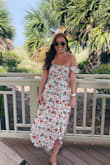 I wore this dress for Easter and then again for a summer party at the beach and received so many compliments! The only bad part is the dress is sewn pretty poorly. During the first wear the sleeve literally POPPED right off. I also ran this through the wash and it completely ripped down on side. I sewed it both times and was able to salvage it, but for the money I wish it held up better. It's stunning though! - Julia T.
