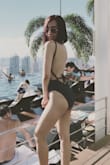 I wanted a one-piece swimsuit that was not too common and would flatter my childlike body. It didn't disappoint. Absolutely loved it. This is perfect for women who are not abundantly blessed when it comes to breasts. Lol. I wore it to my trip to Singapore in Marina Bay Sands rooftop pool last June. Got lots of compliments. I would say I carried this swimsuit well. :) - Jennelyn E.