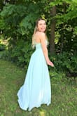 I absolutely love this dress!!! I bought it for my prom and originally I bought a small but it was a bit too large, so I got the extra small and it fit perfectly! The quality is so amazing and the price is awesome too! I'm not too sure of my waist and hip measurements but I wear a size 2 jean for reference. - Nicole G.