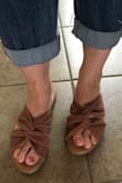 I love the color and they are super comfortable. The quality is great too. I might buy more in the other colors. The material is soft and sturdy. It also fit true to size. - Kyla C.
