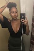 This blouse is perfect the v neck is gorgeous and decent. The fit is perfect to my curbs I got lots of compliments. A must have staple in your wardrobe. - Yudelca V.
