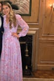 Not much for reviews but I bought this for a formal event. I absolutely loved it. Just like the picture, perfect fit, and beautiful color. Would def buy again. Be careful with the buttons, don't shove your hand and wrist in without unbuttoning. I have this in the emerald green and love it as well. - Mallory N.
