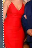 I tried another online shopping site, awful! I love my Lulus and will stay loyal. This dress is amazing. Even though I now have a "mom belly" and a big butt this still looked nice. I got many compliments. To help with cleavage and the lace back, I got one of those adhesive push up bras. Did the job quite well. I loved it so much I bought it in black too. - Michelle F.
