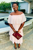 Love the dress.  Ordered one size smaller than I normally would based on prior reviews. Fit perfectly and was really comfortable.   Wore it to a wedding. Received lots of compliments on the dress. - Nicole M.