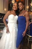 I bought this dress for a wedding as you can see. It fit me like a glove! I got tons of compliments. I love the material and the cobalt blue color. Looking forward to wearing it again! - Stacy J.