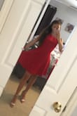 Wore this dress to my semi formal and it got lots of compliments!! The only thing I can complain about is that it was loose around my waist but it was an easy fix to alter. - Savannah F.