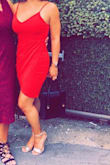 I wore this to a wedding and received many compliments. I ordered the medium but could have gone with the small but not enough time to exchange. It was comfortable and I could dance in it. I would highly recommend! - Carmela G.