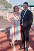Very comfortable dress, I went with no bra but did need to pin the top closed. - Ashley R.