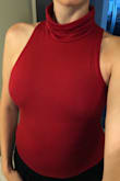 The title says it all. I'm a big fan of mock turtle neck tank tops. So I own this in black and red. When I find something I love, I usually own it in multiple colors. If it's not broke, don't fix it! - Alecia G.
