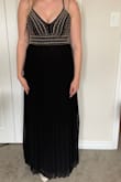 I'm on the tall side so finding dresses that are the right length can be challenging, but this one was perfect! I could even have worn heels if I'd wanted to! I wore it with flats though and the length was great, even almost a bit long! (But I imagine easy to have hemmed if you're shorter) the gold detailing was super pretty and I'll definitely be able to wear this to other events, it's comfortable but still really lovely. - Allie L.