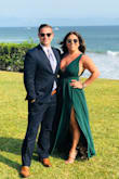 This dress was the perfect gown for a summer wedding. The fit was great even more than I expected. The slit was a great addition to the look without being too much. - David R.