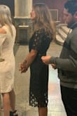 I wore this dress to my sons baptism it was long enough for church (past my knees) and it was perfect stylish and classy all in black. - Erin K.