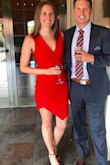 Wore this to a wedding and got allllll the compliments! Normally I'm a small but went with the reviews and ordered a medium and it fit like a glove. Can't wait to wear again! - Lauren K.