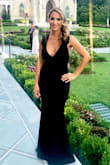 This dress was perfect for a formal attire wedding. I loved how the material was thick so I didn't have to worry about wearing spanks to hide my cellulite. The only thing I needed to do was hem the bottom so I can wear 3 1/2 inch heels. - Sabrina G.