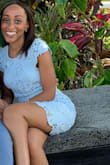 I bought this dress for my friend's wedding in Jamaica and everyone LOVED it! The top was a little loose but I'm not as busty and a quick alteration fixed that problem. It was comfortable, feminine and sexy. Wish I could show a better pic of the back but a friend took some on their phone and then it fell in the water before they could be sent to me. :( - Felicia M.