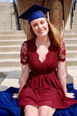 I absolutely loved this dress. It was comfortable and the perfect length for a graduation gift. It was a little snug and showed a lot of my chest when I wore a bra. It is comfortable without a bra, though. - Cassidy G.