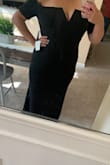 I was worried about ordering a dress online when my friend picked this one out as a bridesmaid dress and I was WOW'd by it when it arrived. It's stretchy and thick so hides all of my perfect imperfections. All while making me look sleek and sexy. - Arianna R.