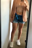 I got this in 3 colors. It is the perfect basic staple. The material is thick enough to be worn without a bra and it looks cute on its own or under a blazer! - Danijea G.