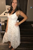 Planning on wearing this at my post-wedding farewell brunch. I love the quality, cut, and stretch. Really flattering for those of us with a smaller waist and a big booty. - Ellen J.