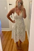Prettiest lace dress. Straps are adjustable! - Chelsea K.