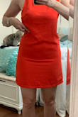 I read reviews and decided to order one size up from usual, even though usually a S that is "loose in the hips" usually fits. I ordered a M and it is still tight through the hips- I could zip it but it didn't lay right as on the model. A L would probably be far too big on top (and it's so popular it probably is not in stock) so I'll probably have to return and give up on this gorgeous look. Super disappointed because the dress is VERY cute! (Full disclosure the bow is really hard to tie but if it fit right wouldn't make me return it) - Maggie E.