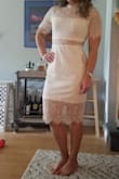 This is a stunning dress. Modest enough for most functions but still cute! - Victoria M.