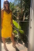 I loved this dress. I have a pear shaped body and it was forgiving in the hips but also fit well on the top. Adjustable straps were great and it was easy to dance in. I would highly recommend it. - Kate W.