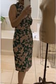 I just love this emerald green and pink dress. it is fit to perfect. and looks very elegant. i paired it with a set of earrings also from Lulus. - Fara A.