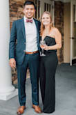 Such a sexy but classic jumpsuit. Wore to a September wedding and received so many compliments! Didn't need to wear a bra, which was great. I'm a size A cup and it was a little booby. Little tight in the thighs but I have a little extra weight there, didn't stop me from rocking it! Had to get it hemmed even wearing with 3 in heels but I'm very short. I'm used to getting everything fixed so it didn't bother me. - Kristine L.