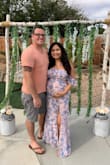 I ordered this dress for my baby shower and it was so pretty! I had to size up for my bump of course but i loved how the dress fit. - Leonela J.