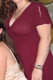 This wrap dress fit perfect for a surprise prom themed party!! The chest button part kept busting open but thats the name of the game with a larger chest than waist. My friend pinned it together and had thread to help me out. The color was perfect! - Katharine M.
